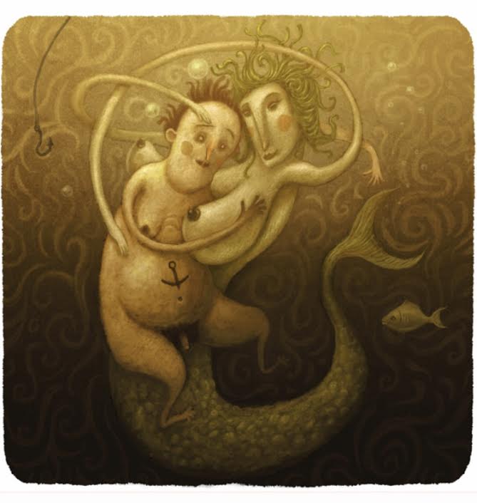 DESSIN : "LE RÊVE DU PÊCHEUR PENDANT SA DISPARITION EN HAUTE MER" DE FRANCK DION